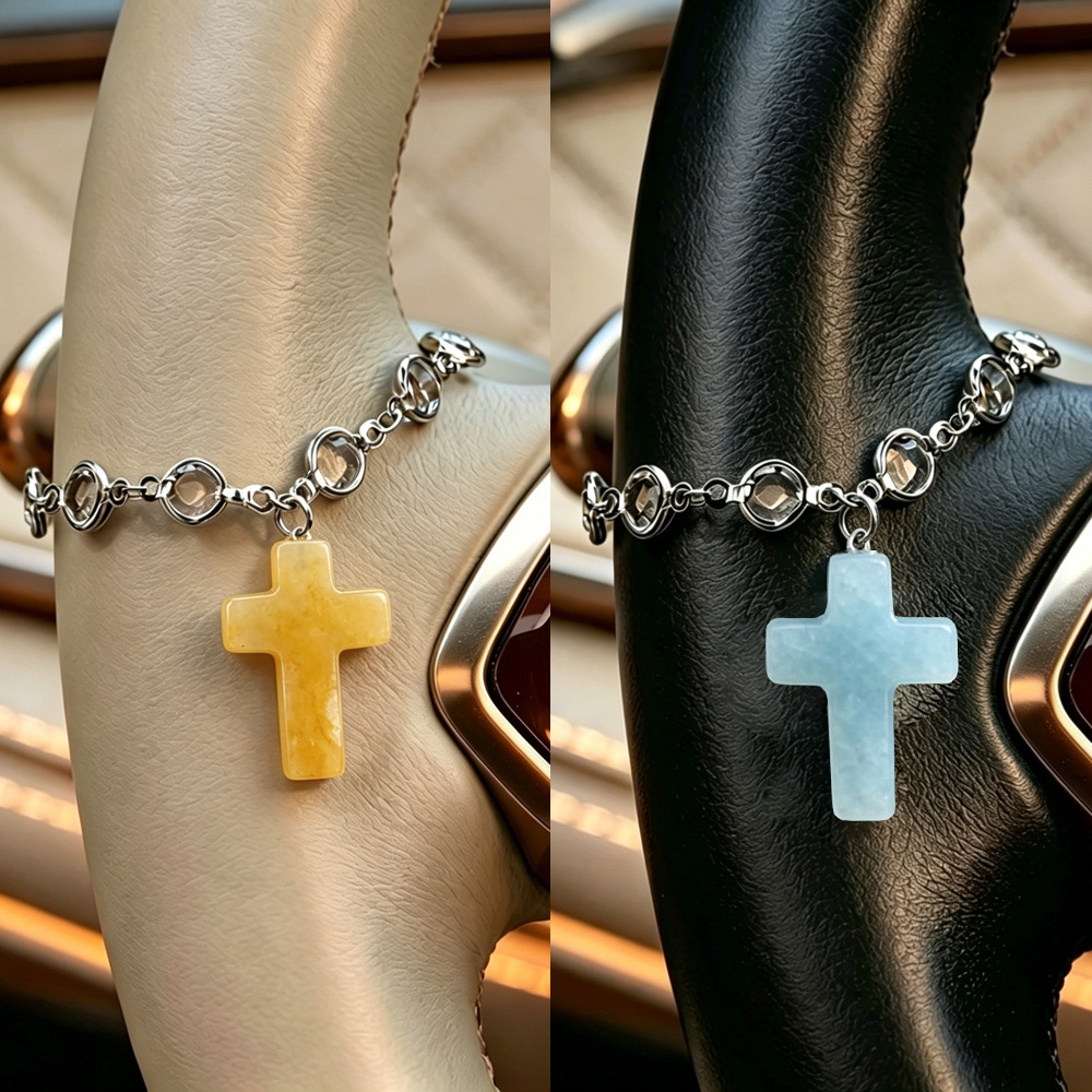 Phone Accessories Hanging - 10pcs Steering Wheel Decor Chains Cross