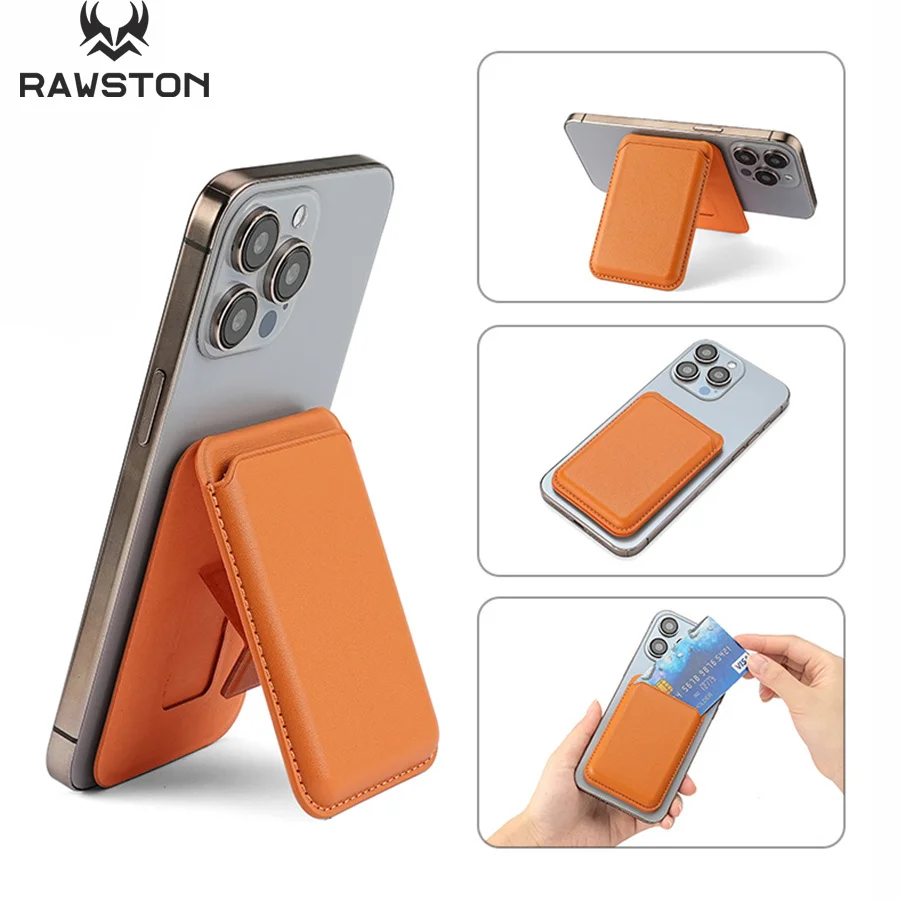 Phone Accessories And Cases - Kickstand Magnetic Leather Wallet Case for