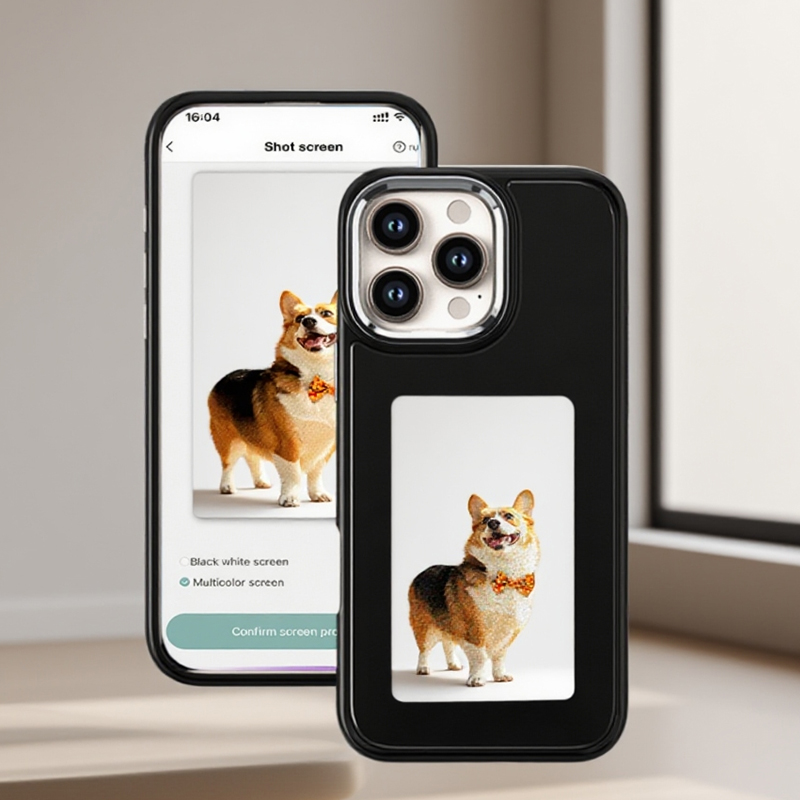 Phone Accessories And Cases - DIY E-Ink Screen Phone Case NFC