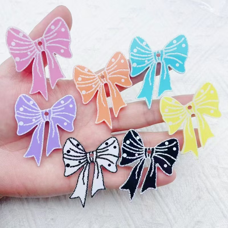 Phone Accessories - 10pcs trendy new multi-color acrylic printed