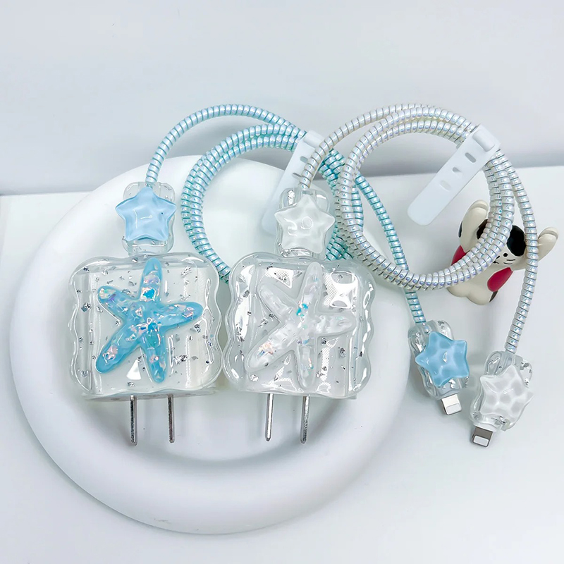Phone Accessories Aesthetic - Korean Cute 3D Crystal Star USB