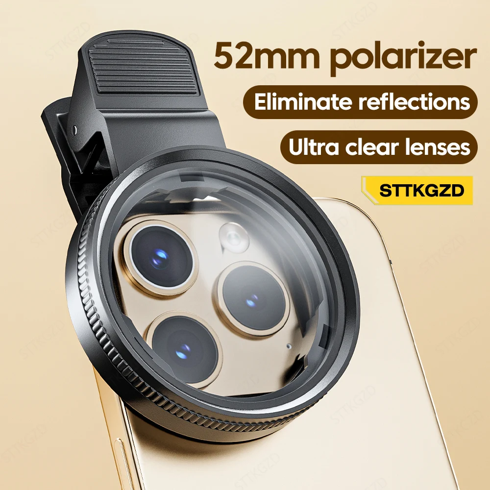 Phone Accessories Useful - New 52mm CPL Mobile Phone Lens
