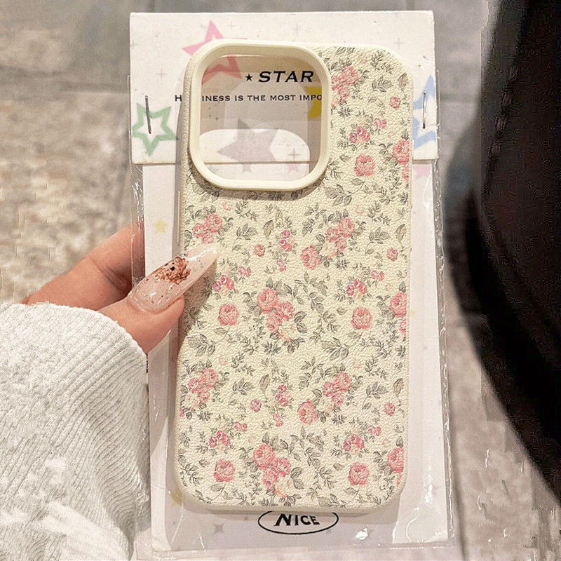 Phone Accessories For Girls - Adorable Girl Floral White Classic Soft