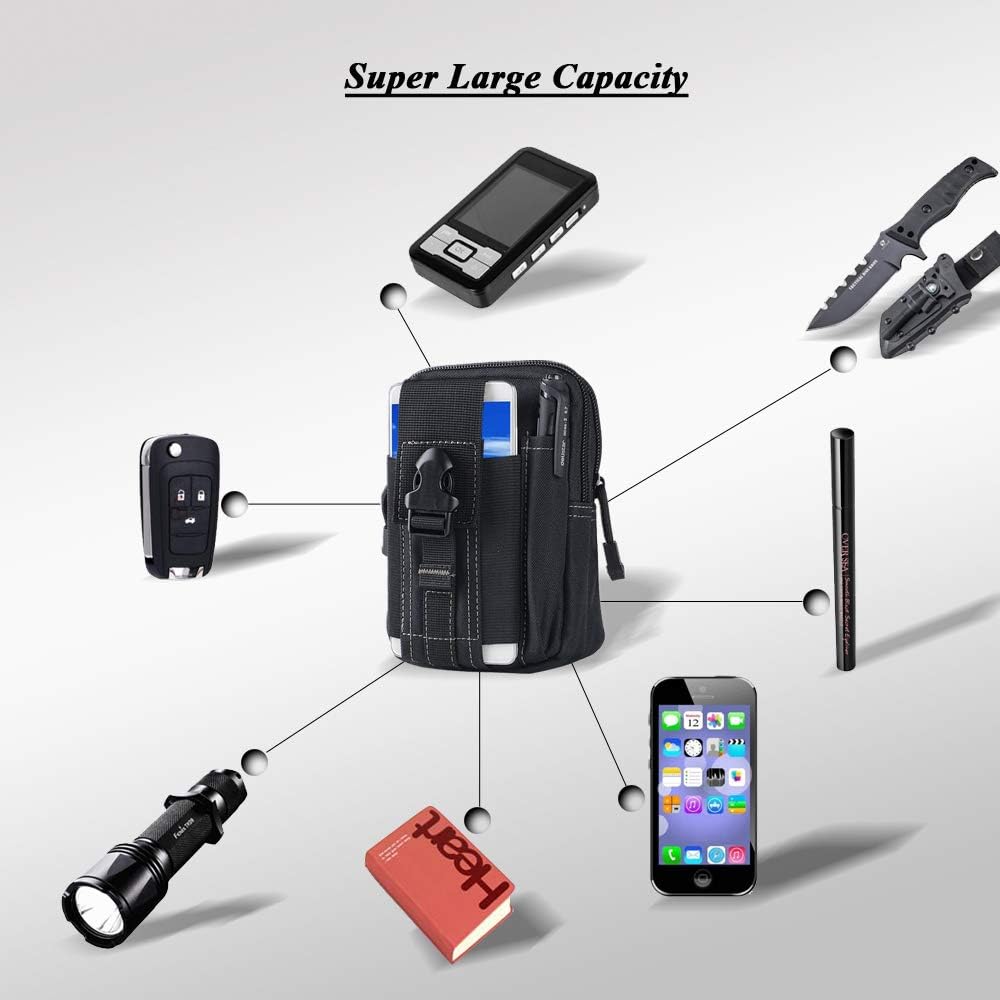 Tactical Molle Belt Pouch Mili - Phone Accessories 评论和价格