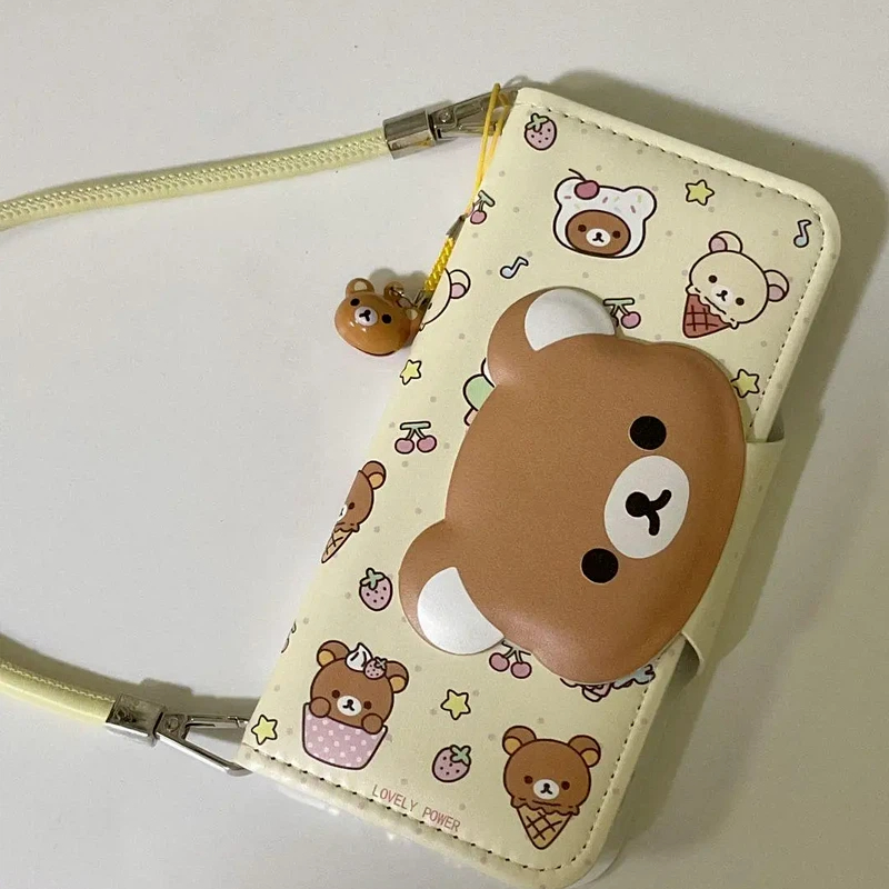 Rilakkuma Cute Cartoon Flip Le - Phone Accessories Box Set 评论和价格