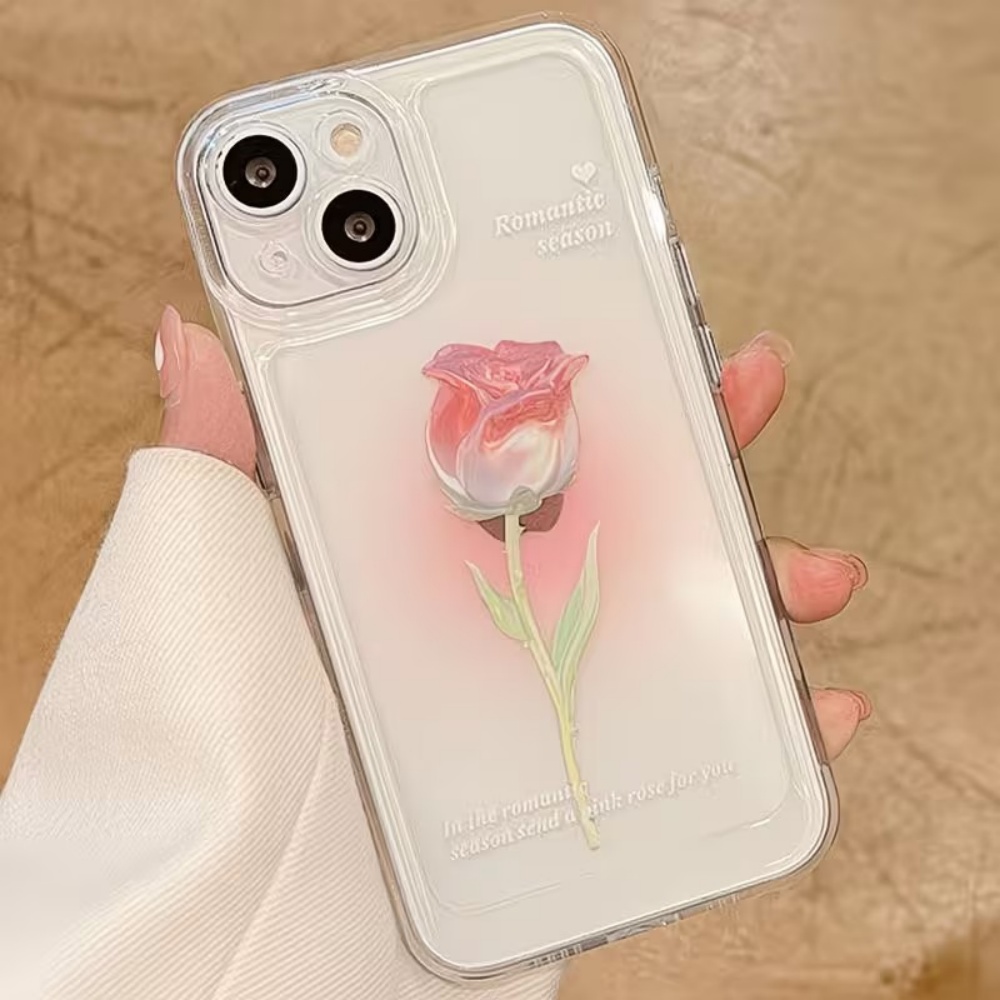Aesthetic Watercolor Rose Tran - Phone Accessories Aesthetic 评论和价格