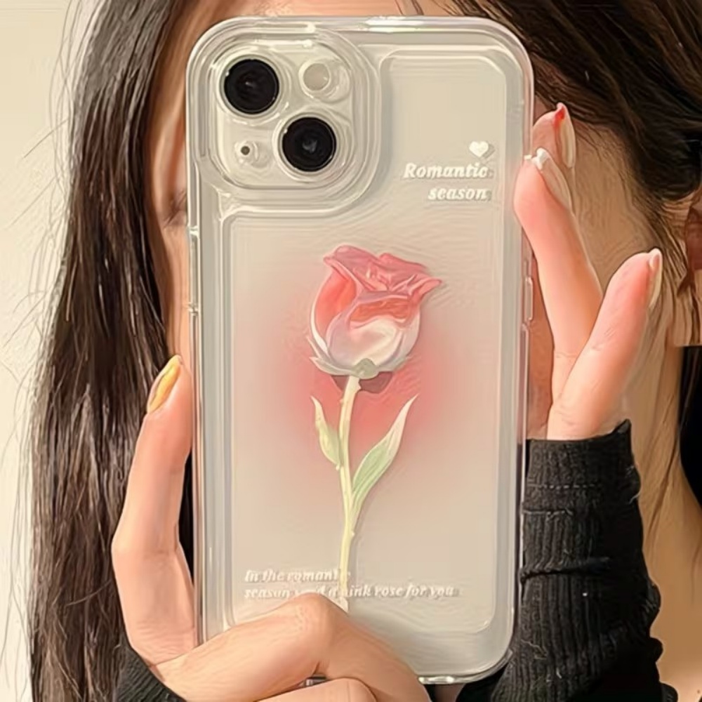 Aesthetic Watercolor Rose Tran - Phone Accessories Aesthetic 评论和价格