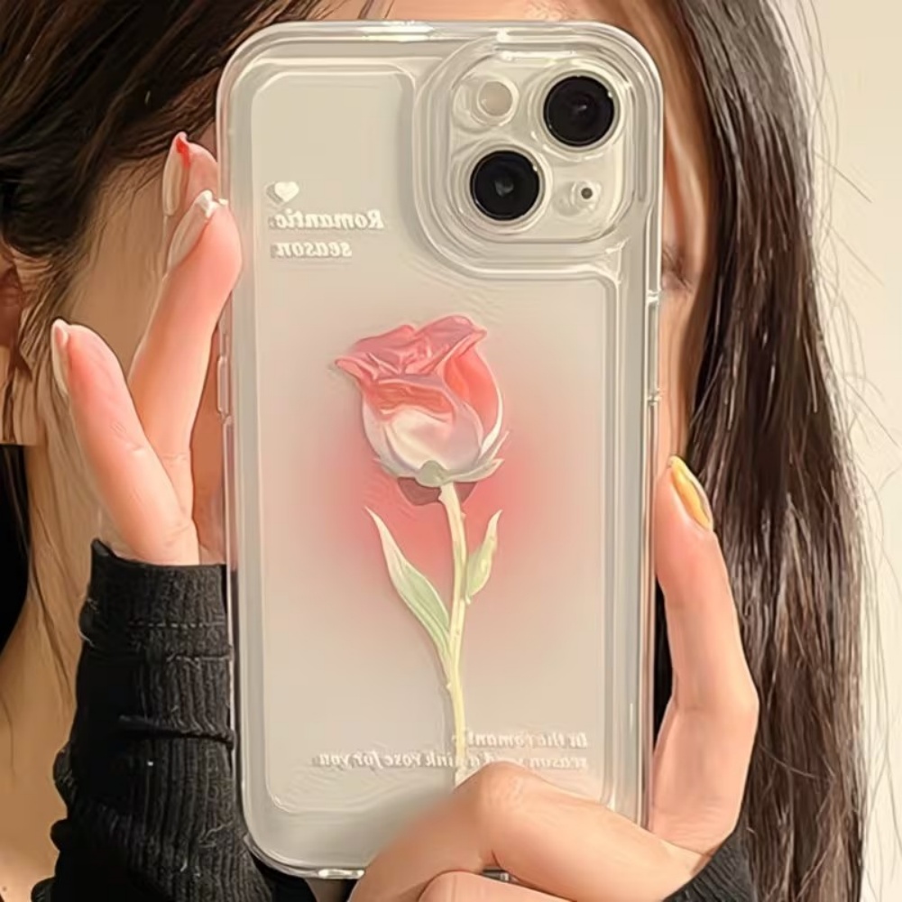 Aesthetic Watercolor Rose Tran - Phone Accessories Aesthetic 评论和价格