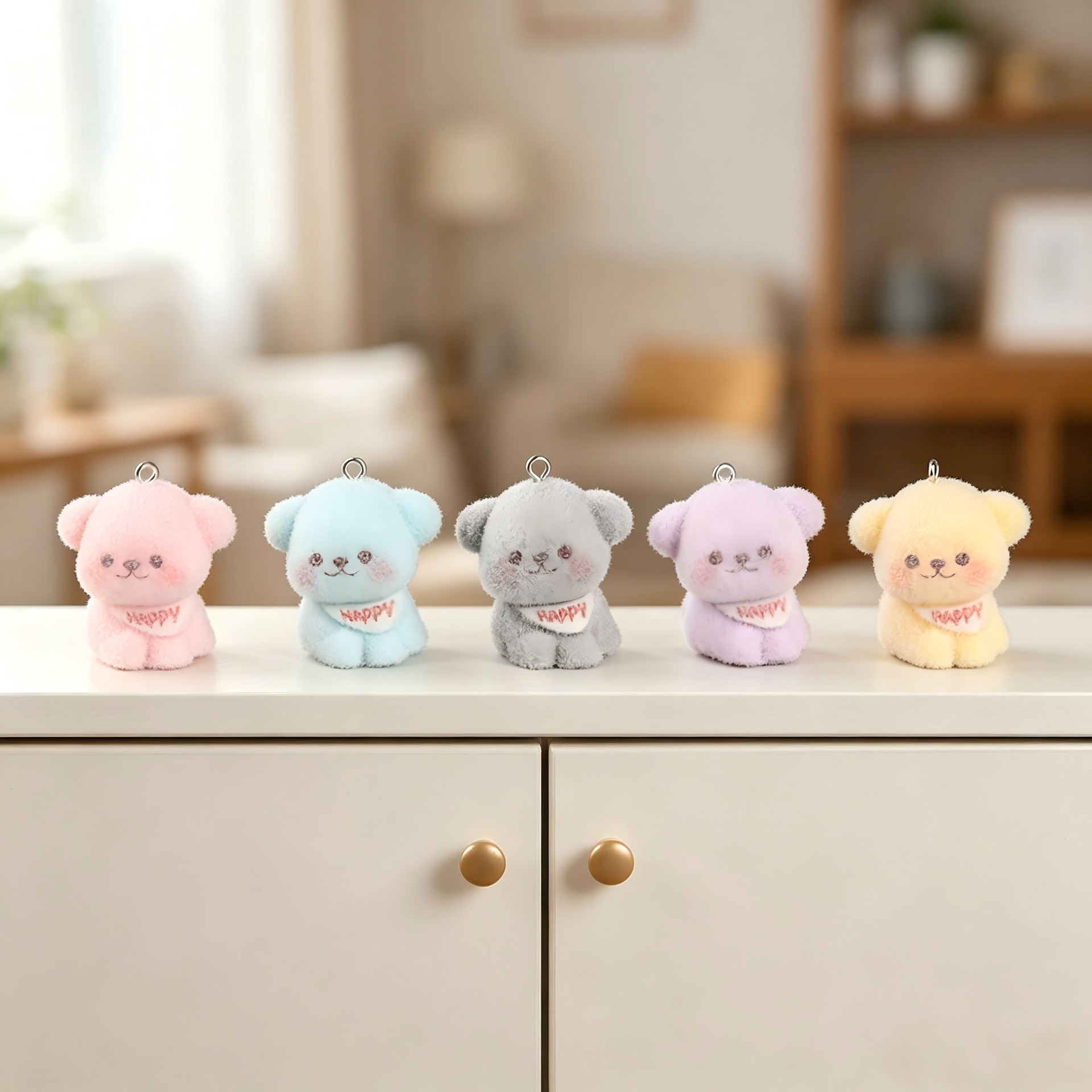20pcs Cartoon Flocked Dog Figu - Phone Accessories Hanging 评论和价格