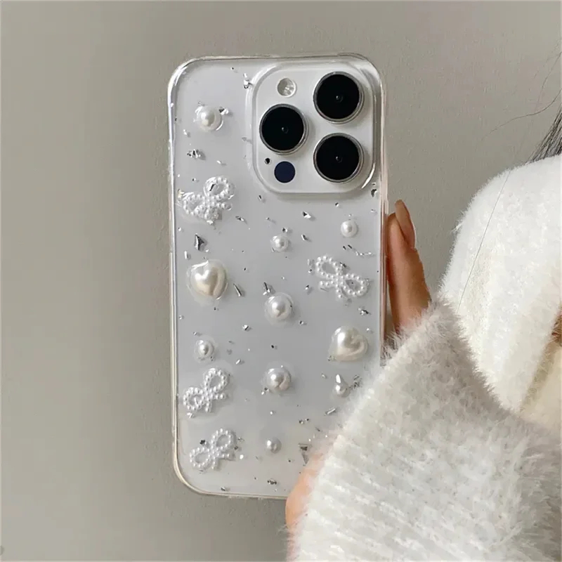 3D Pearl Bowknot Silver Foil P - Phone Accessories Wholesale In China 评论和价格