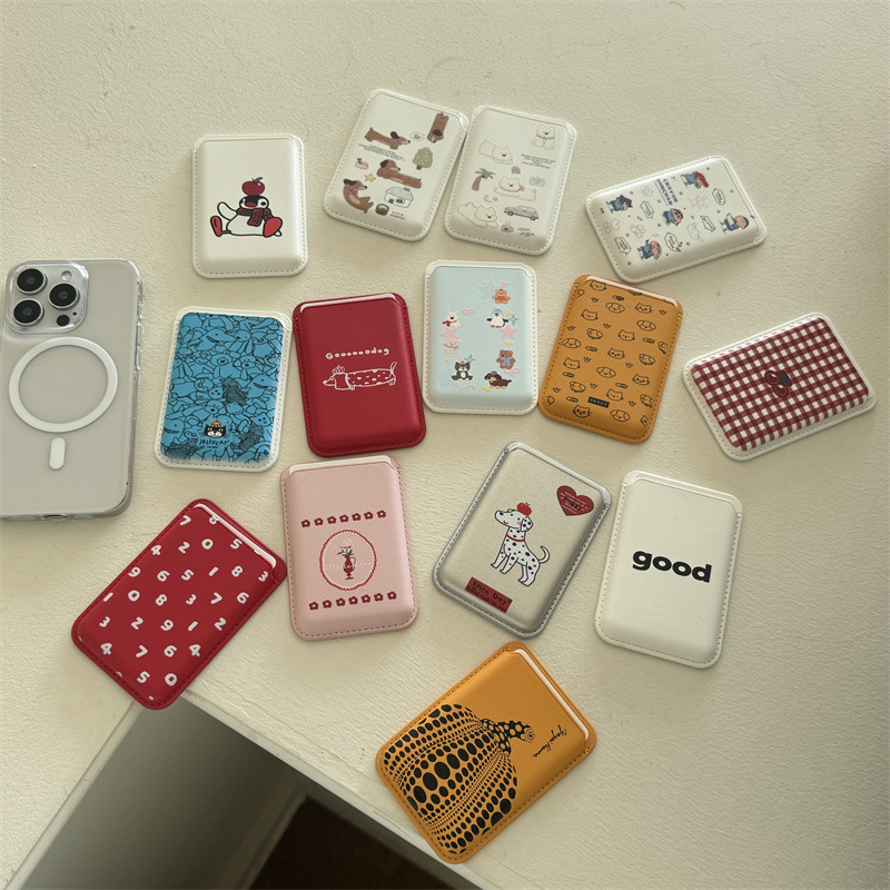 Cute Cartoon PU Leather Magnet - Phone Accessories And Cases 评论和价格