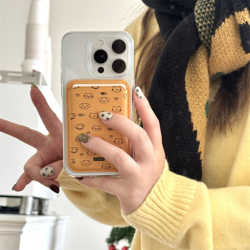 Cute Cartoon PU Leather Magnet - Phone Accessories And Cases 评论和价格