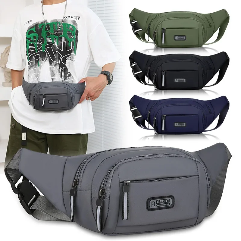 Men Canvas Fanny Waist Packs U - Phone Accessories For Running 评论和价格