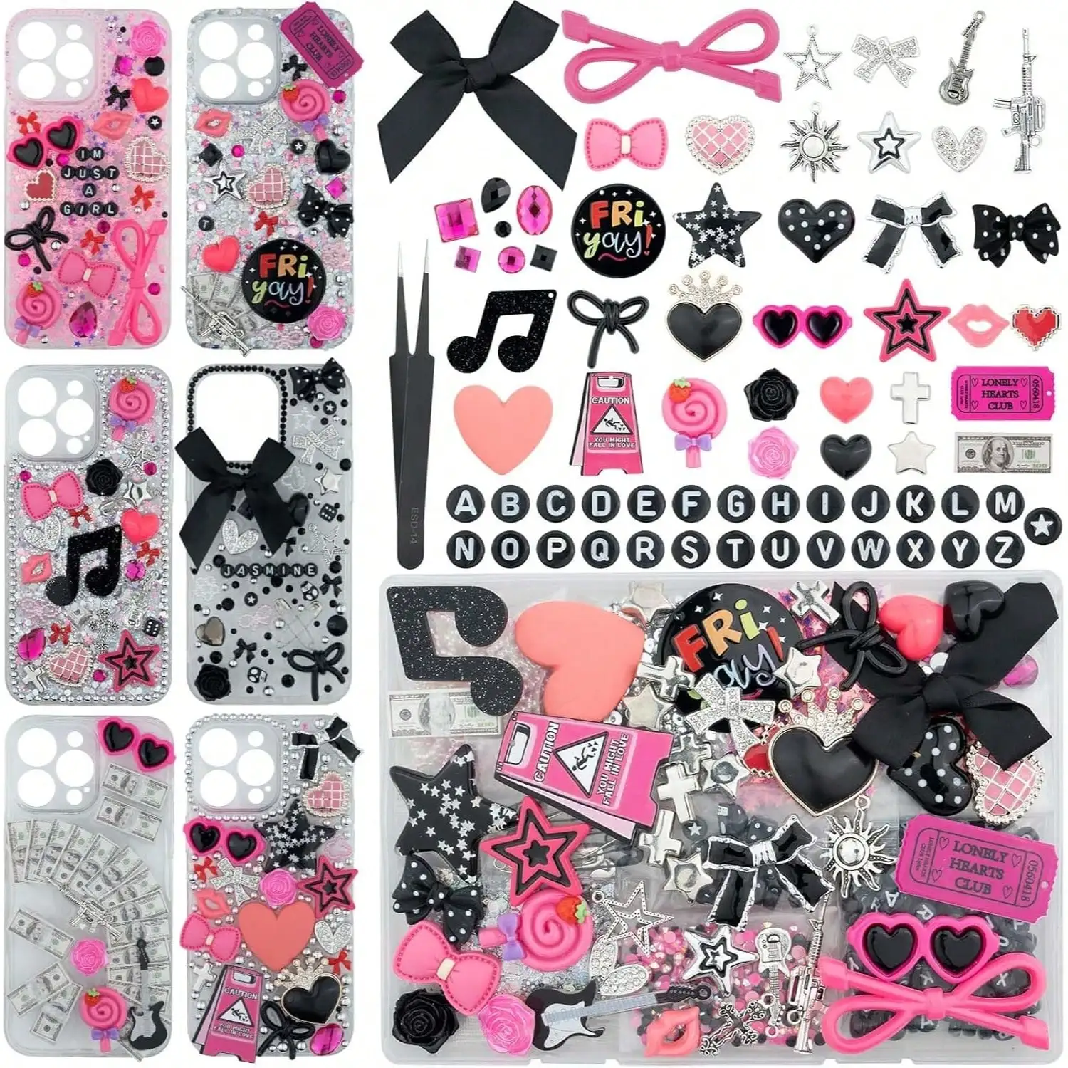 1050 Pcs Junk Phone Case Charm - Phone Accessories Aesthetic 评论和价格