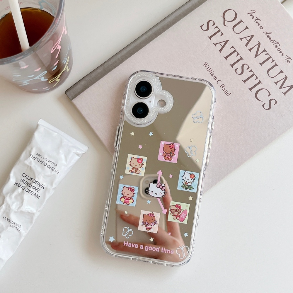 Cute Grid Cartoon Sanrio Hello - Phone Accessories For Girls 评论和价格