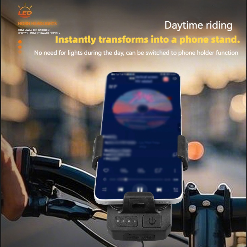 Bicycle Front Light with Horn  - Phone Zone Accessories & Repair Photos 评论和价格
