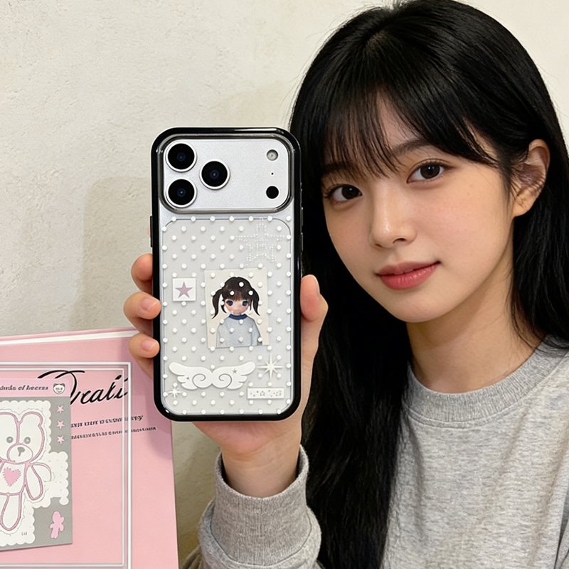 Ins Korean Girl Polka Dots Win - Phone Accessories For Girls 评论和价格