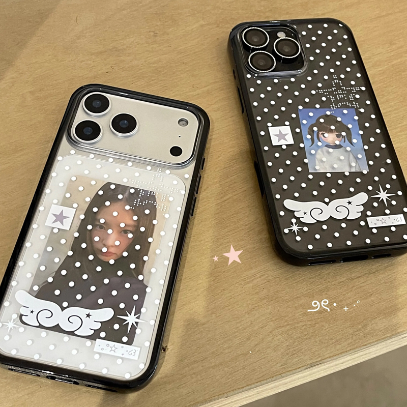 Ins Korean Girl Polka Dots Win - Phone Accessories For Girls 评论和价格
