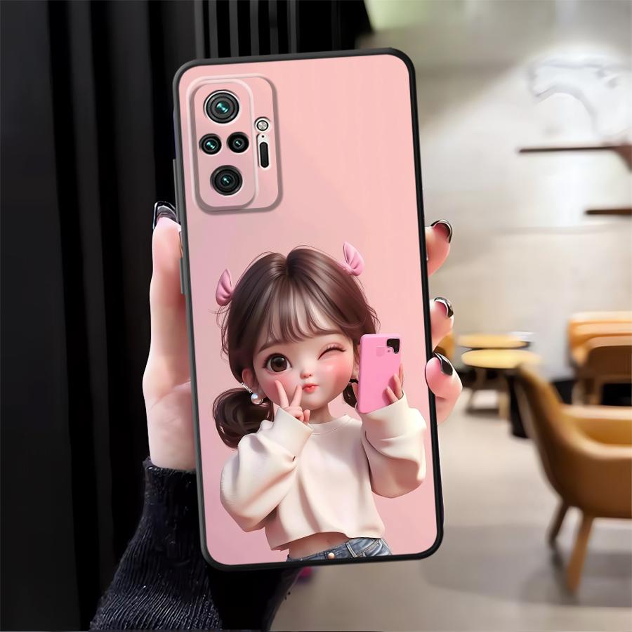 Cartoon Girl Pattern Funda Pho - Phone Accessories For Girls 评论和价格