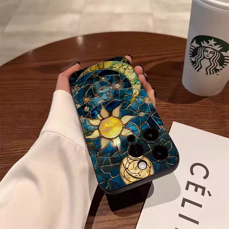 Aesthetic Sun Moon Print Phone - Phone Accessories Aesthetic 评论和价格