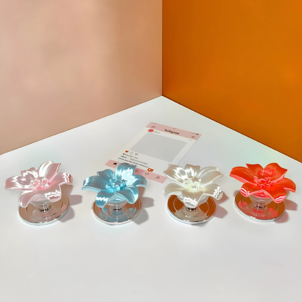 Glossy Pearl Lily Flower Magne - Phone Accessories And Cases 评论和价格