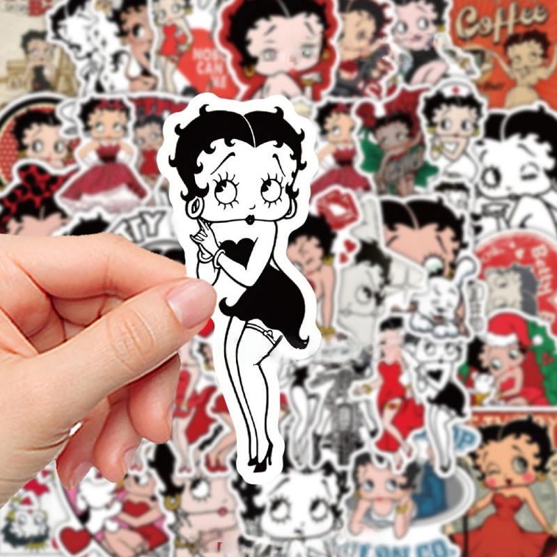 Betty Boop cartoon cute sticke - Phone Accessories Aesthetic 评论和价格