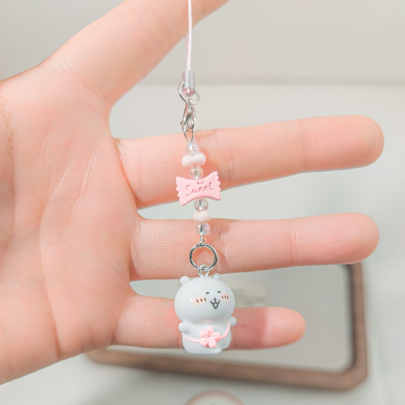 Cute Beaded Phone Strap Pink G - Phone Accessories Aesthetic 评论和价格