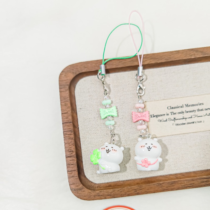 Cute Beaded Phone Strap Pink G - Phone Accessories Aesthetic 评论和价格