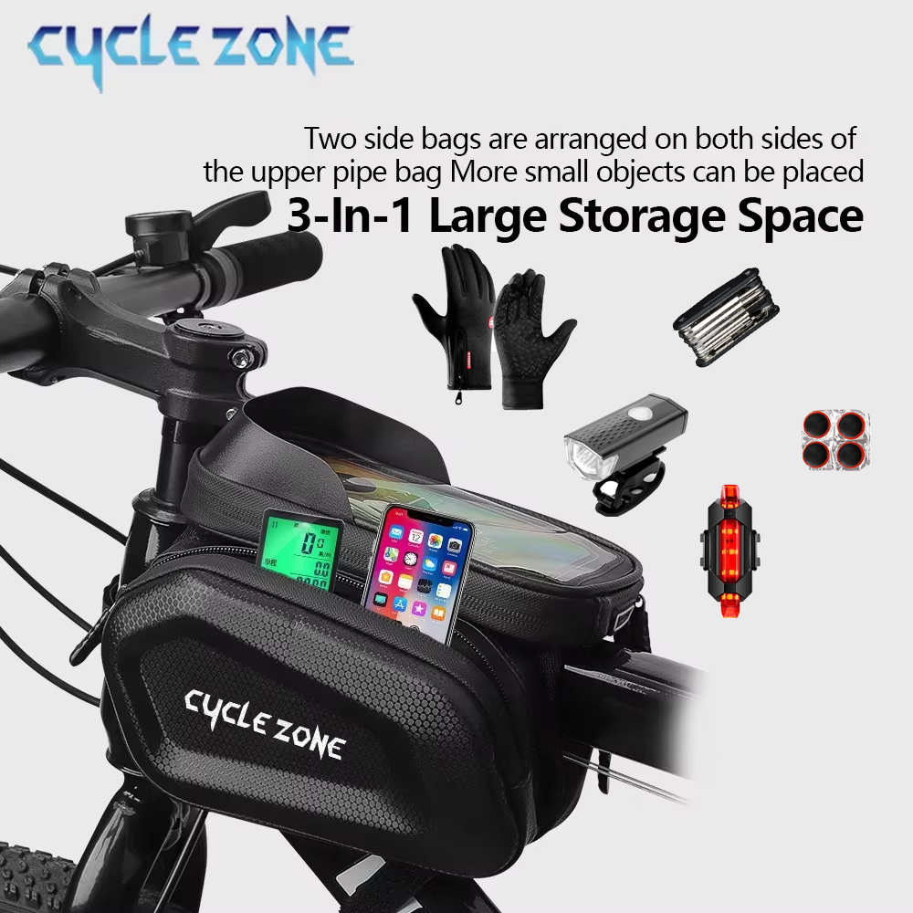 Large Capacity Bicycle Top Tub - Phone Zone Accessories & Repair Photos 评论和价格