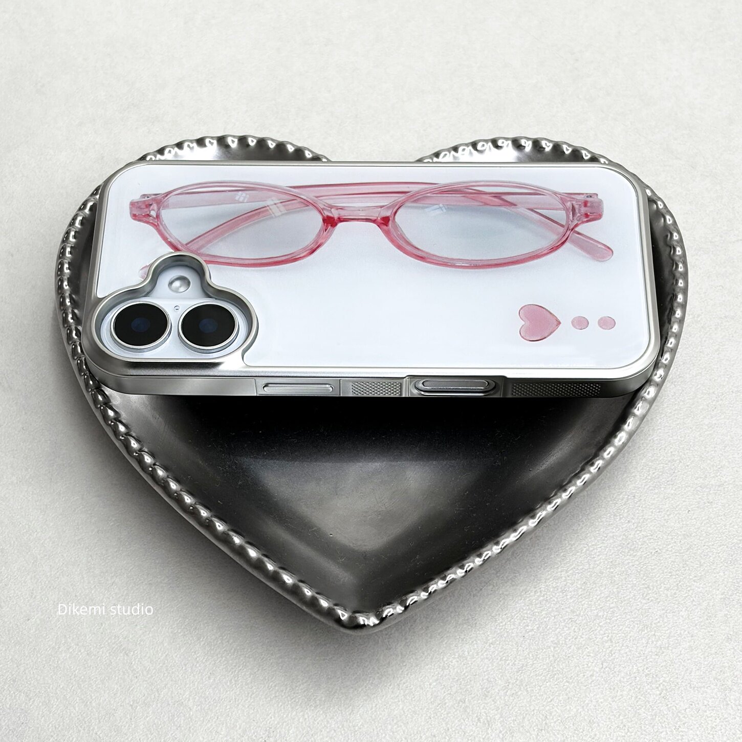 Korean ins Girl Heart Pink Gla - Phone Accessories For Girls 评论和价格