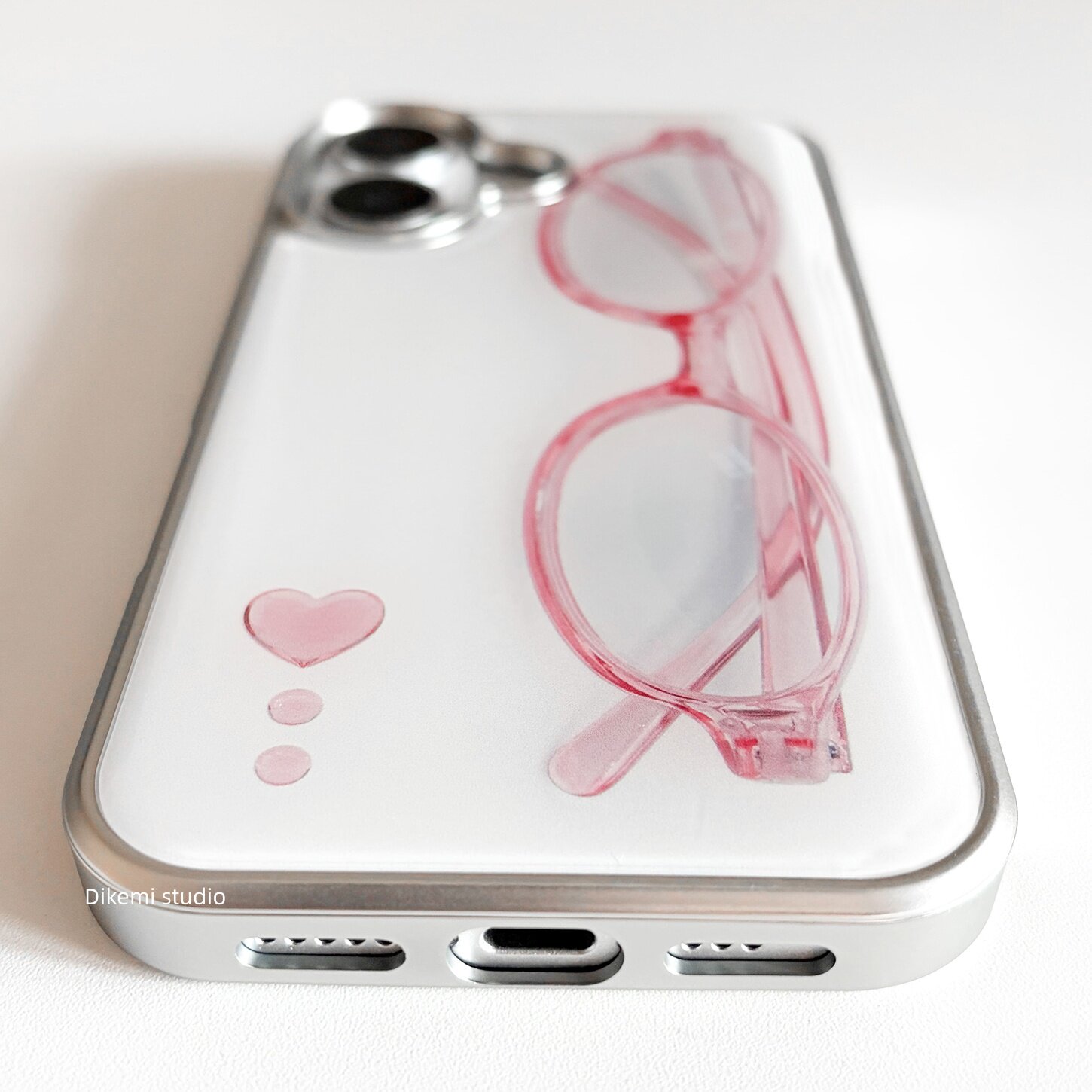 Korean ins Girl Heart Pink Gla - Phone Accessories For Girls 评论和价格