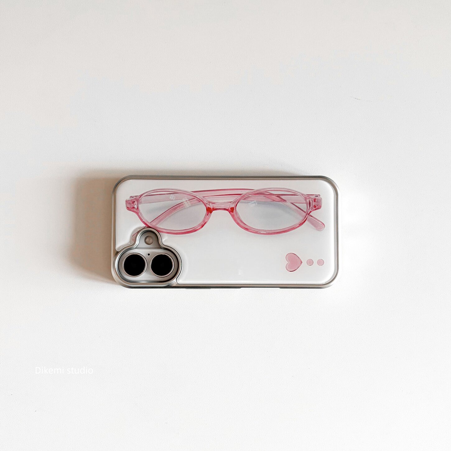 Korean ins Girl Heart Pink Gla - Phone Accessories For Girls 评论和价格