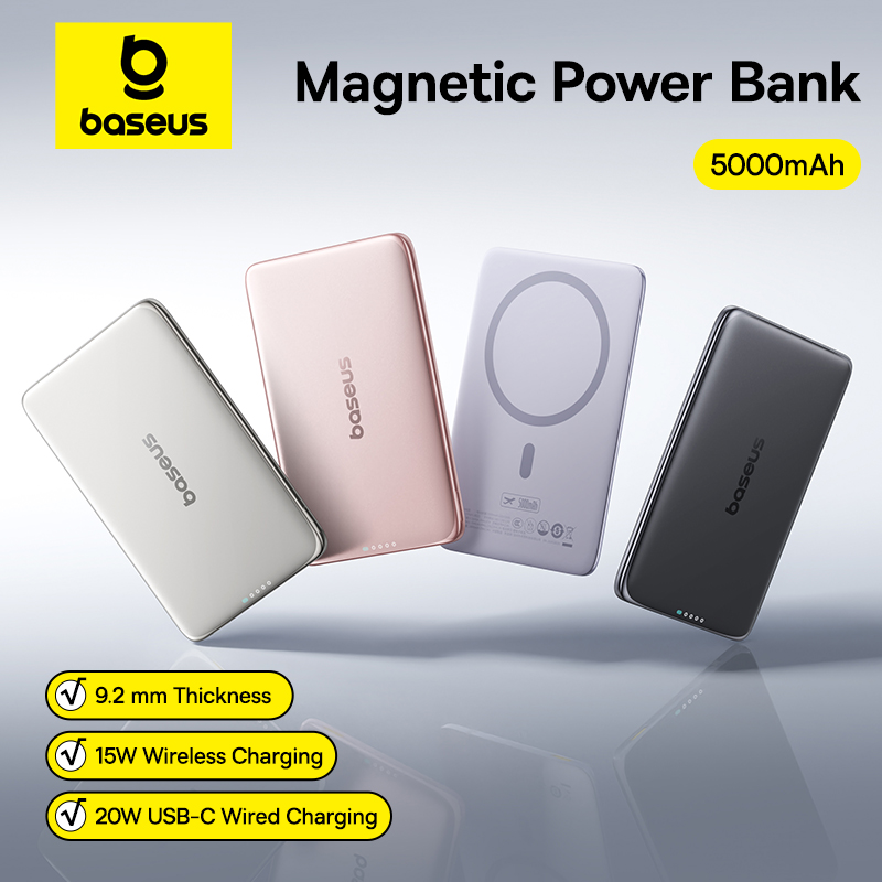 Baseus 5000mAh Magnetic Power  - Power Bank Slim 评论和价格