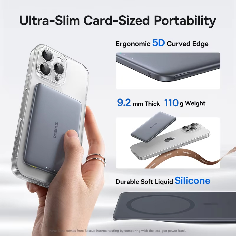 Baseus 5000mAh Magnetic Power  - Power Bank Slim 评论和价格