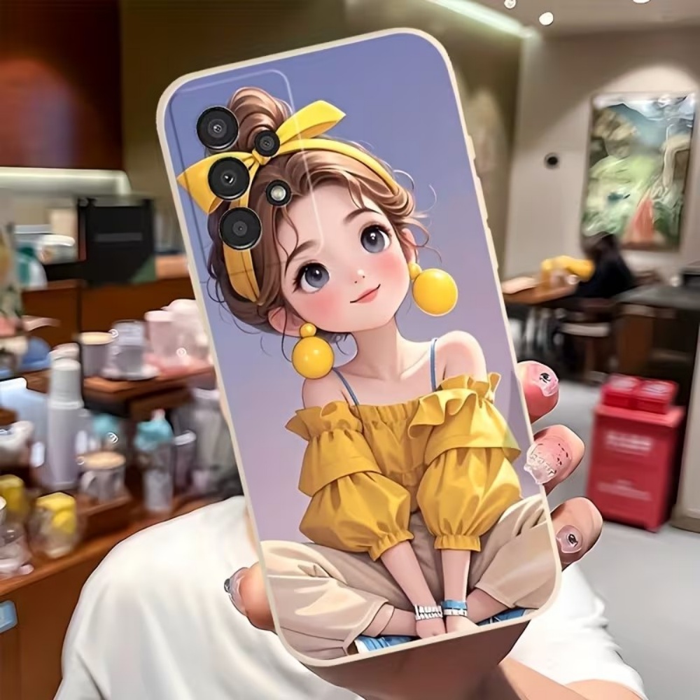 Cute Cartoon Girl Pattern Desi - Phone Accessories For Girls 评论和价格