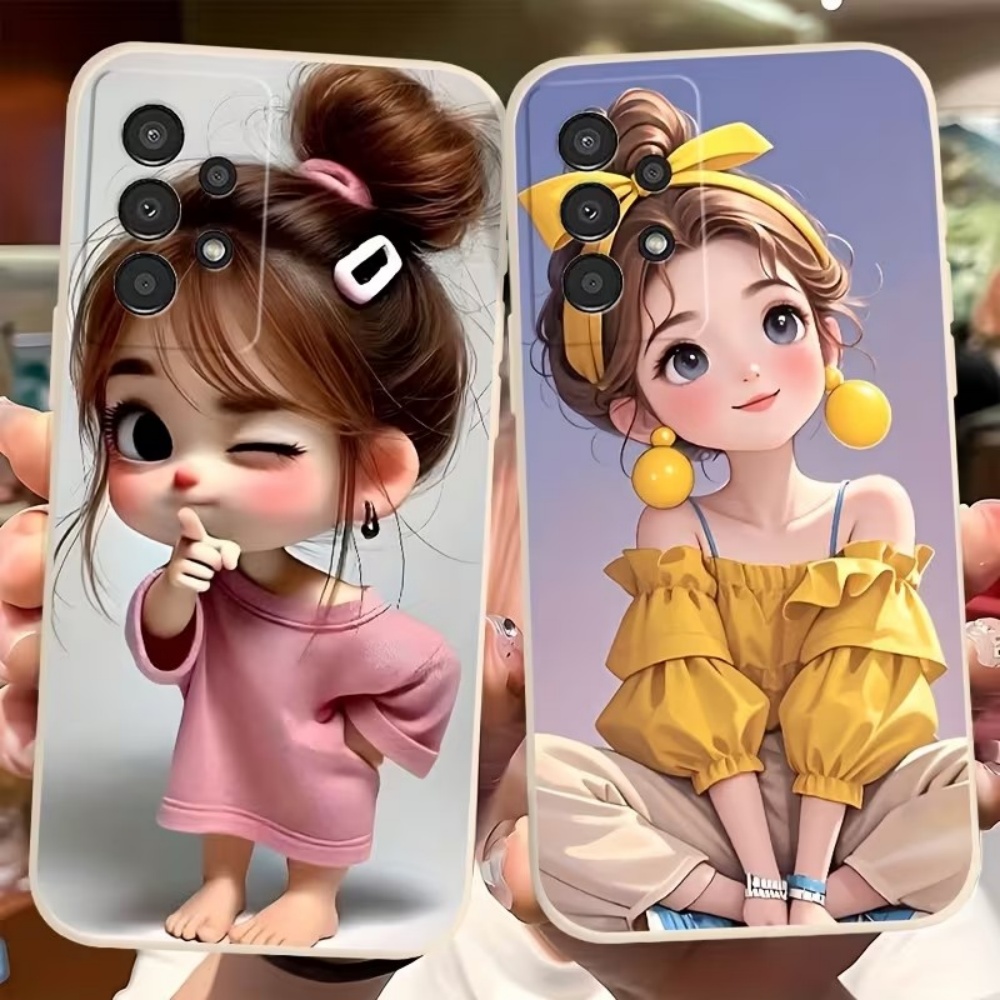 Cute Cartoon Girl Pattern Desi - Phone Accessories For Girls 评论和价格