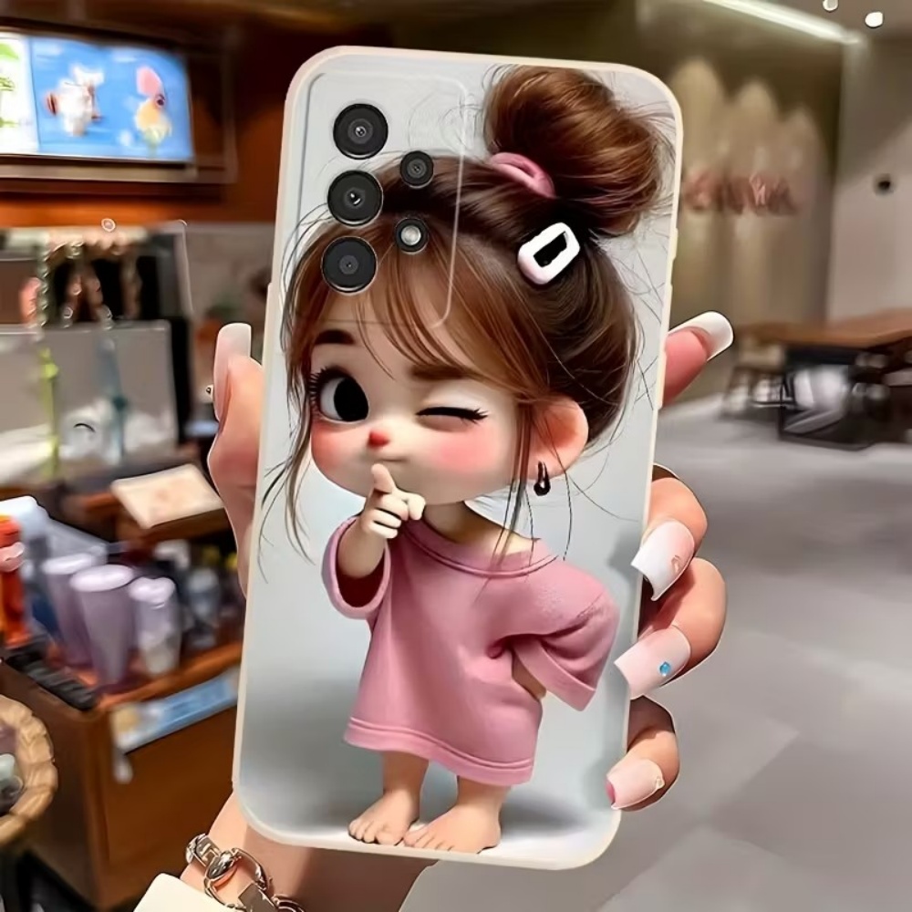 Cute Cartoon Girl Pattern Desi - Phone Accessories For Girls 评论和价格
