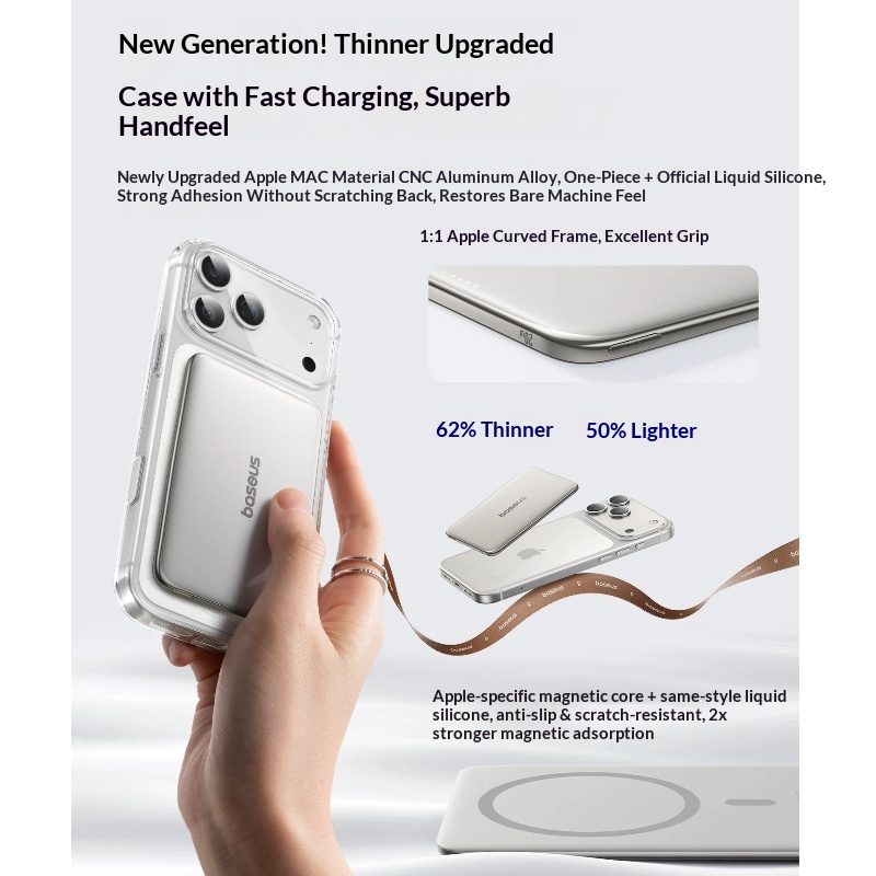 Baseus Magnetic Wireless Power - Power Bank Slim 评论和价格